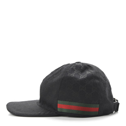 Gucci Monogram Web Baseball Hat XL Black 5 of 10