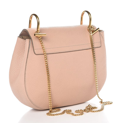 Chloe Grained Goatskin Drew Shoulder Bag Biscotti Beige 3 of 13