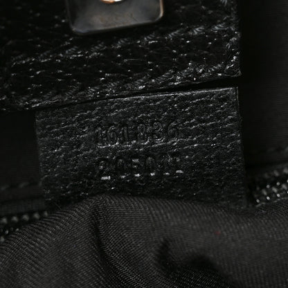 Gucci GG Monogram Medium Web Handle Double Pocket Tote Black 7 of 10