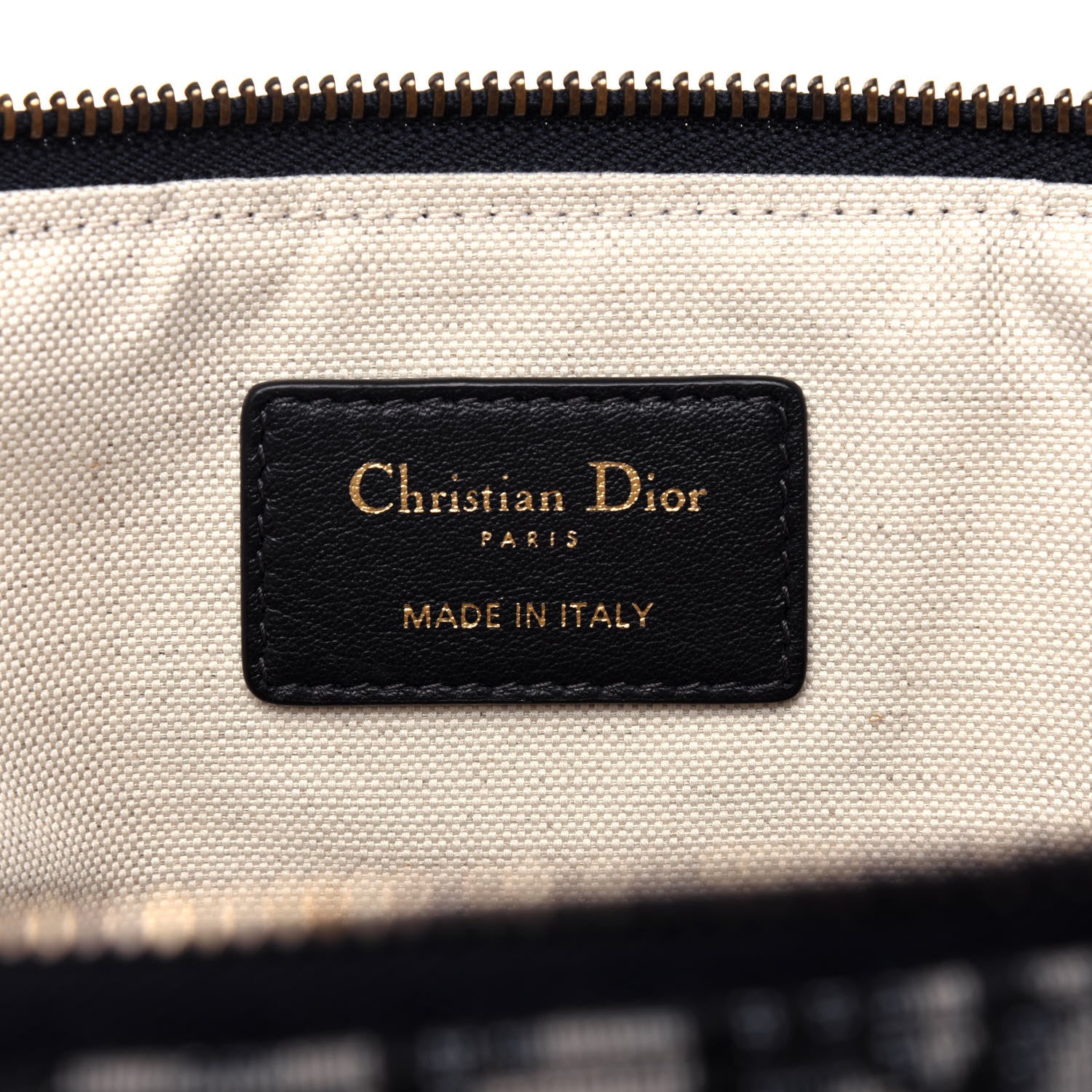 Christian Dior Oblique Pouch Clutch Blue 6 of 9