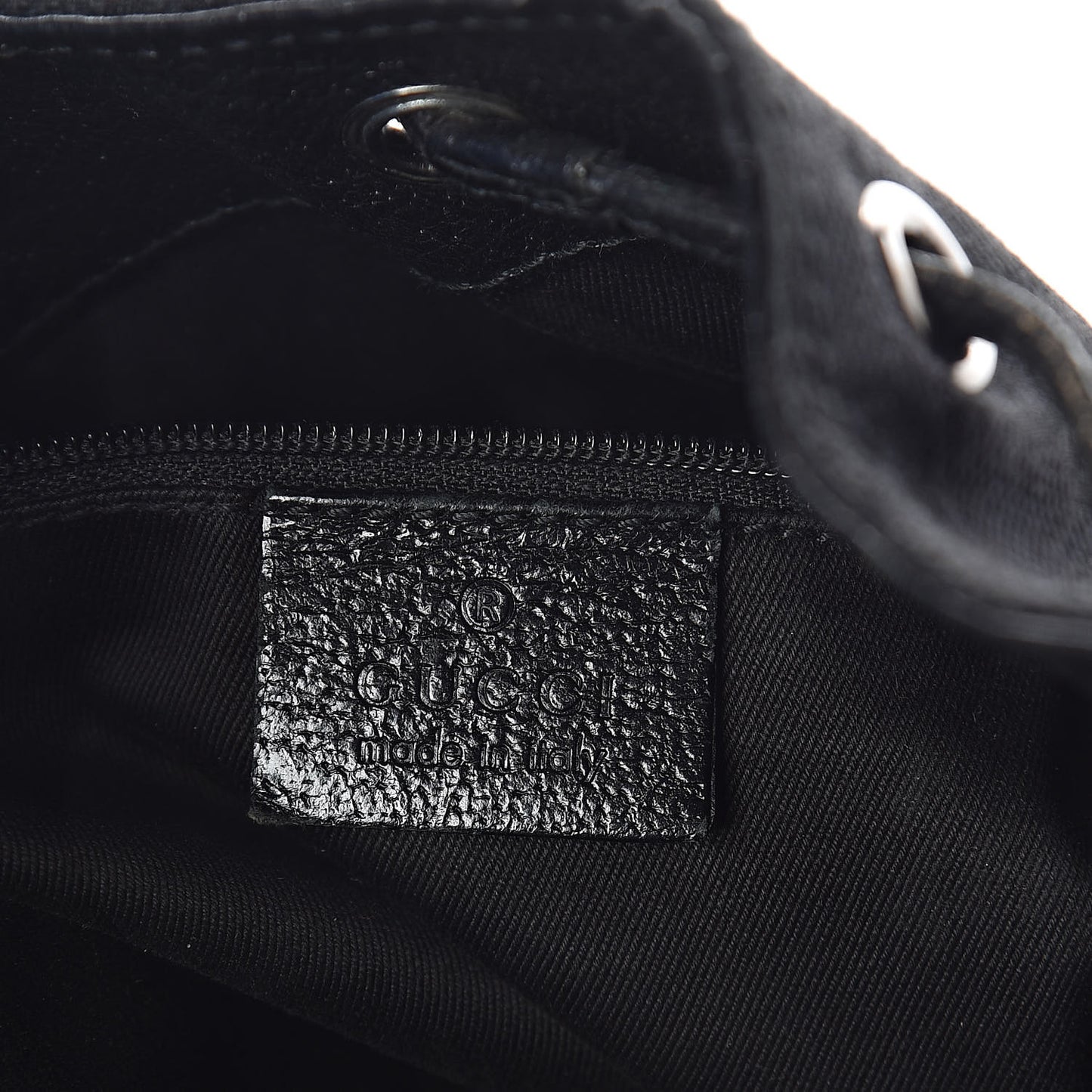 Monogram Drawstring Hobo Black