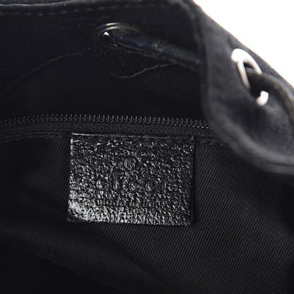 Gucci Monogram Drawstring Hobo Black 6 of 9