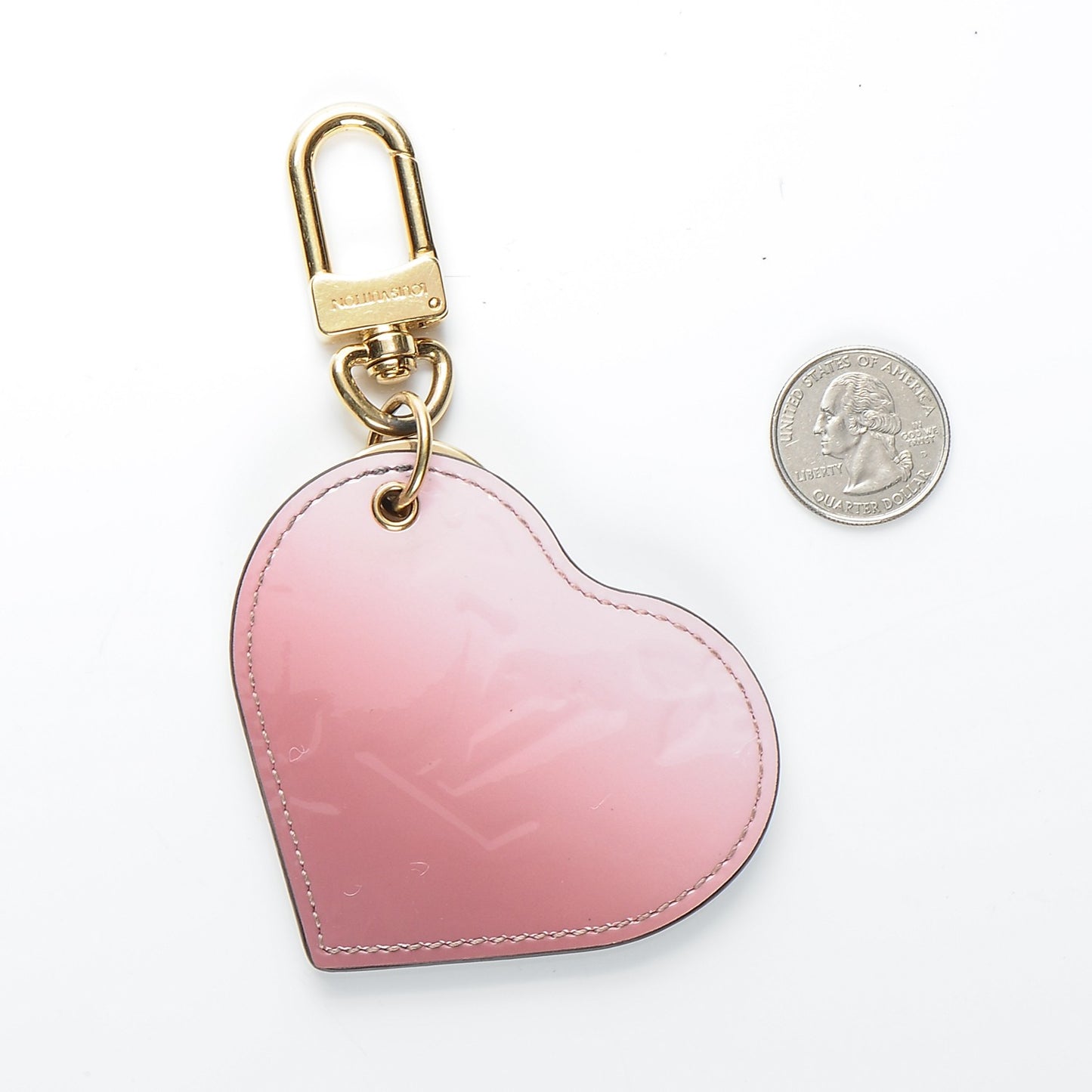 Vernis Degrade Heart Bag Charm Pink