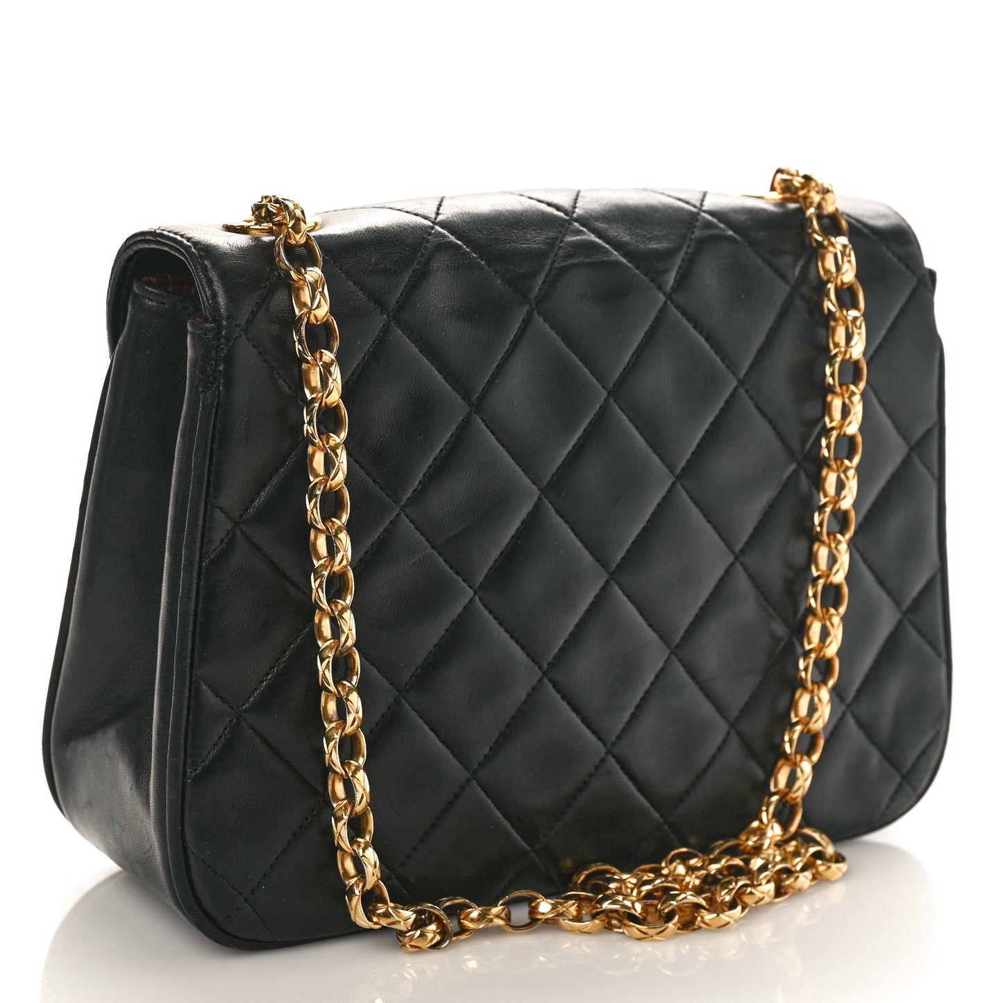 Lambskin Quilted Small Bijoux Flap Black
