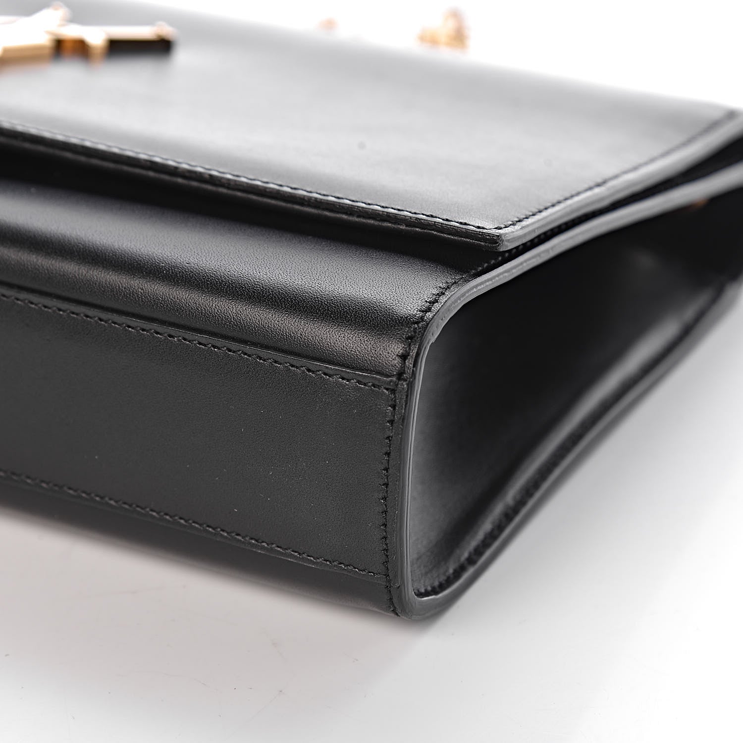Saint Laurent Smooth Calfskin Medium Classic Monogram Kate Tassel Satchel Black 12 of 18