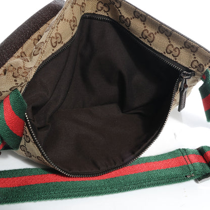 Gucci GG Monogram Web Double Pocket Belt Bag Ebony 9 of 9