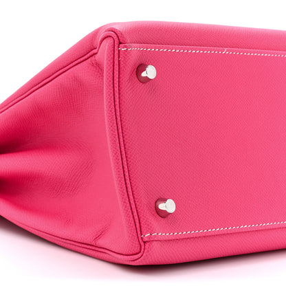 Hermes Epsom Candy Kelly Retourne 35 Rose Tyrien Tosca 10 of 14