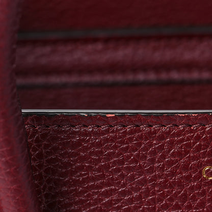 Celine Drummed Calfskin Nano Luggage Light Burgundy 7 of 7
