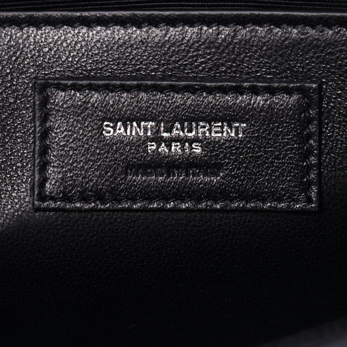 Grain De Poudre Medium Classic Monogram Kate Satchel Black
