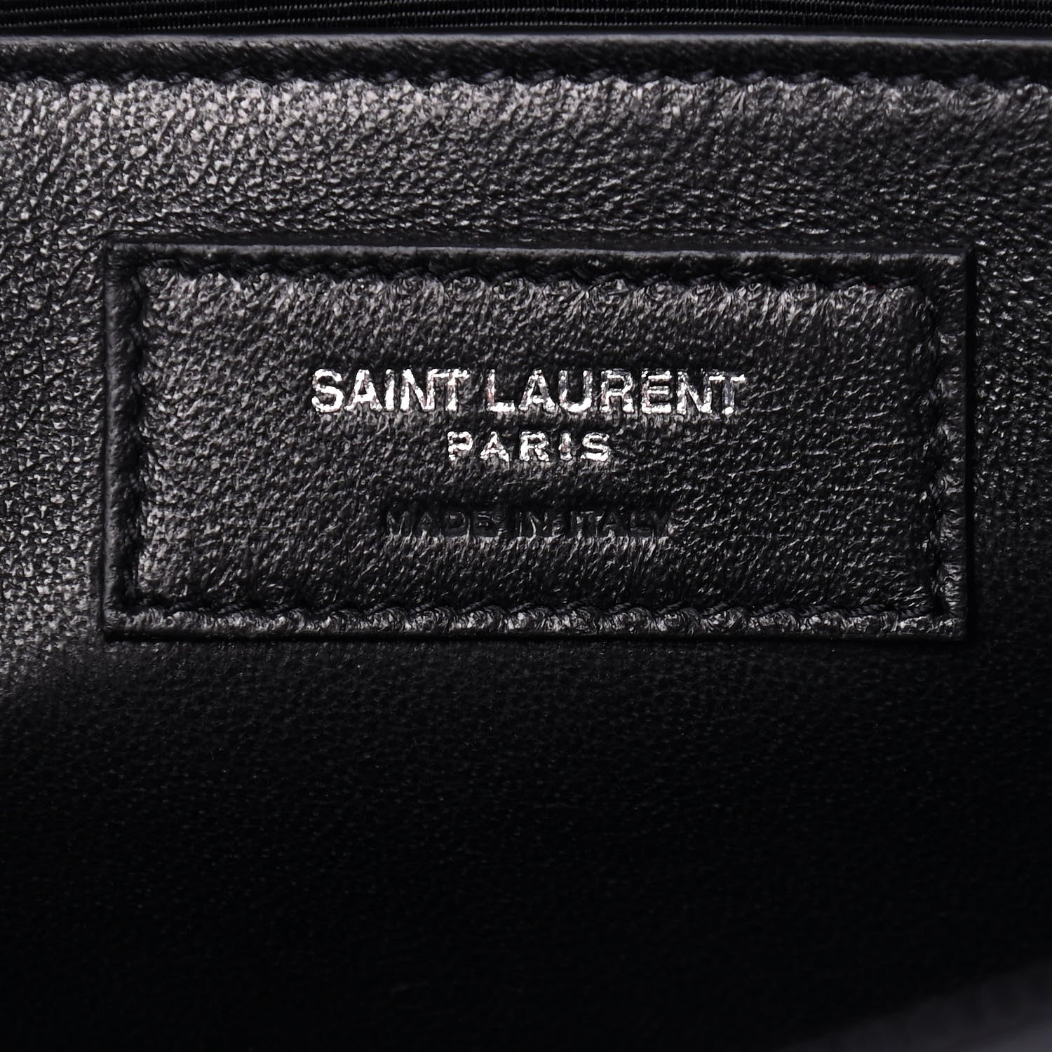 Saint Laurent Grain De Poudre Medium Classic Monogram Kate Satchel Black 6 of 9