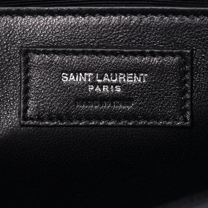 Saint Laurent Grain De Poudre Medium Classic Monogram Kate Satchel Black 6 of 9
