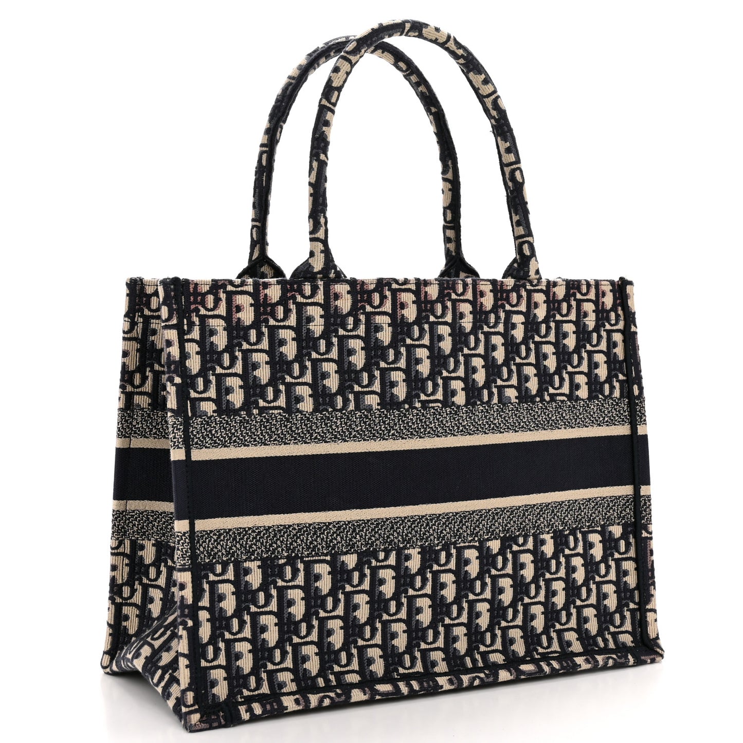 Oblique Medium Book Tote Blue Multicolor
