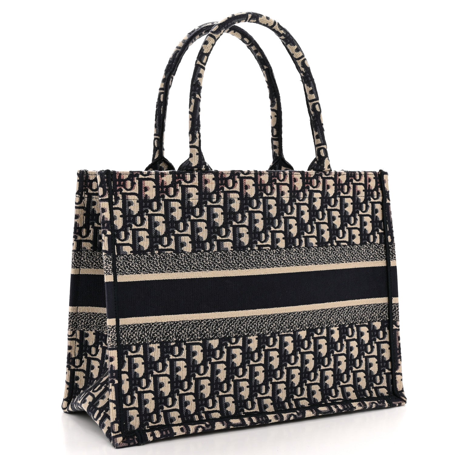 Christian Dior Oblique Medium Book Tote Blue Multicolor 3 of 12