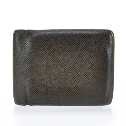 Louis Vuitton Mens Taiga Billfold Wallet w 3 Flaps Grizzli 1 of 7