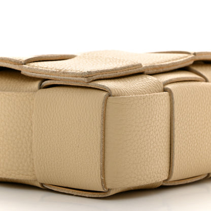 Bottega Veneta Grained Calfskin Maxi Intrecciato Cassette Crossbody Bag Porridge 9 of 10