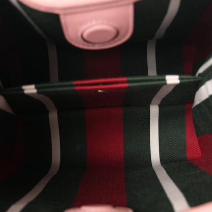 Gucci GG Supreme Monogram Emblem Mini Bucket Bag Pink 4 of 8