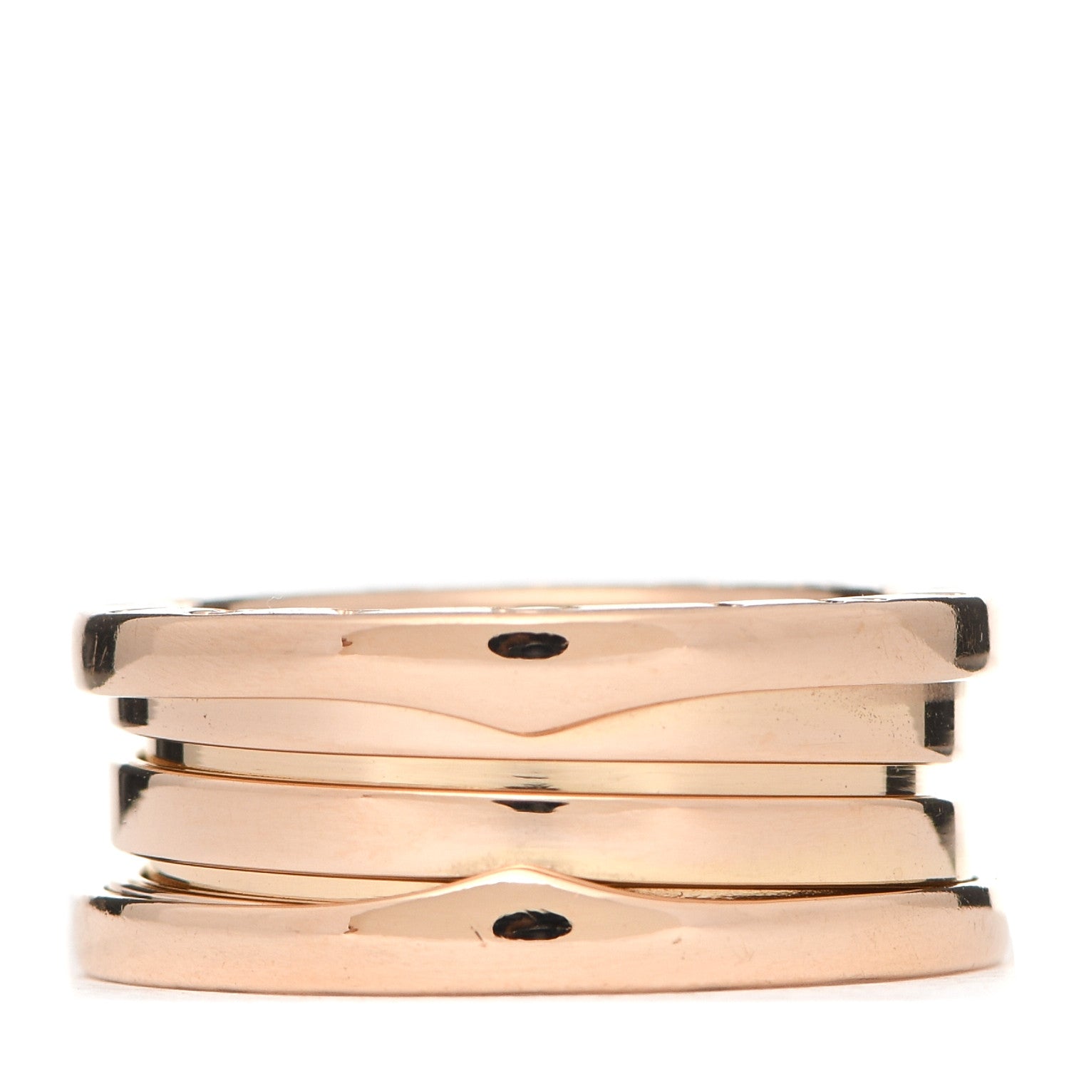 Bulgari 18K Rose Gold B.Zero1 Three-Band Ring 50 5.5 3 of 5