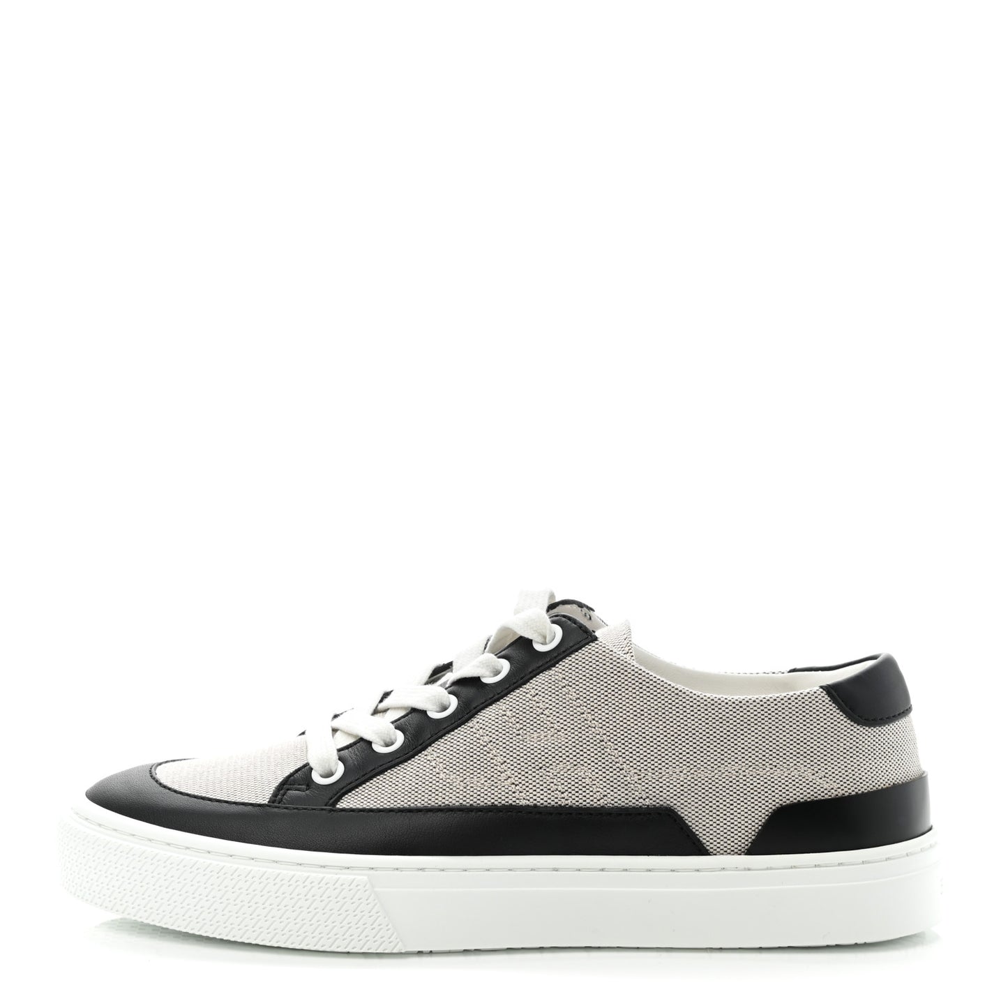 Canvas Calfskin Deep Sneakers 37 Prunoir Black