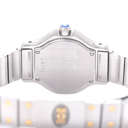Cartier Stainless Steel 18K Yellow Gold 25mm Santos Octagon Quartz Watch 4 of 4