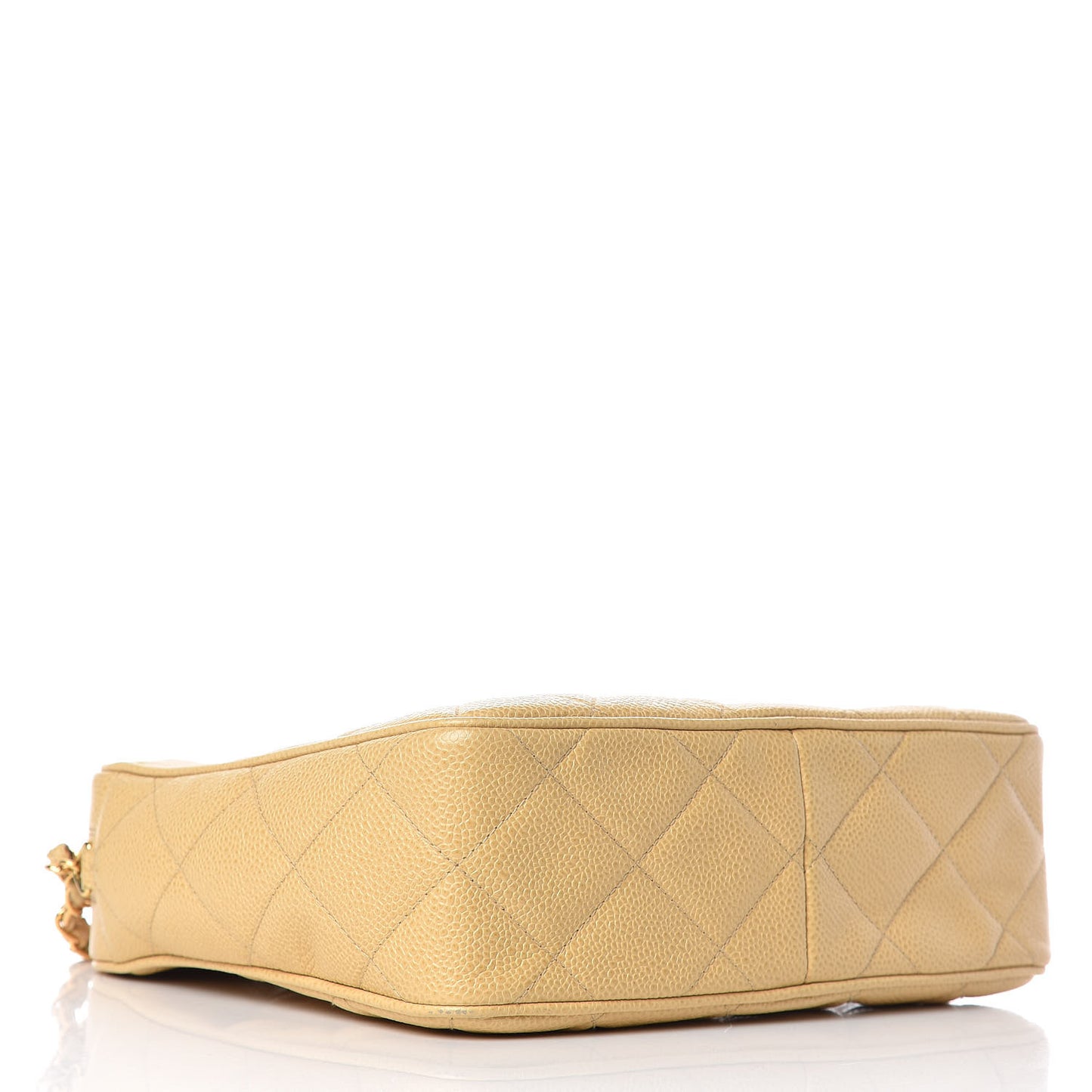 Caviar Quilted Camera Case Beige