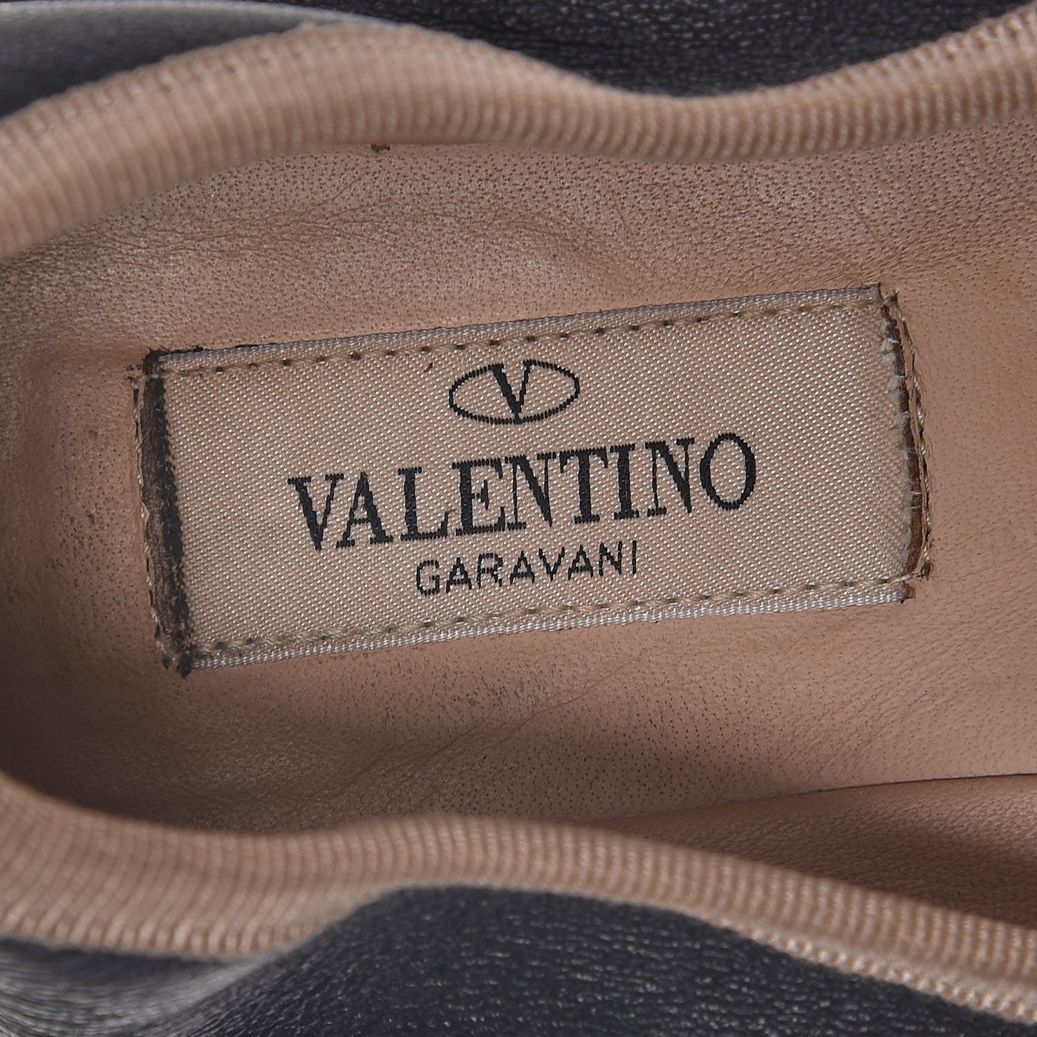 Valentino Garavani Nappa Rockstud Ballerina Espadrille Flats 39 Black 8 of 10