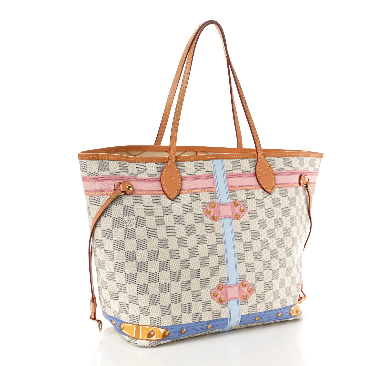 Louis Vuitton Damier Azur Summer Trunks Neo Neverfull MM 3 of 10