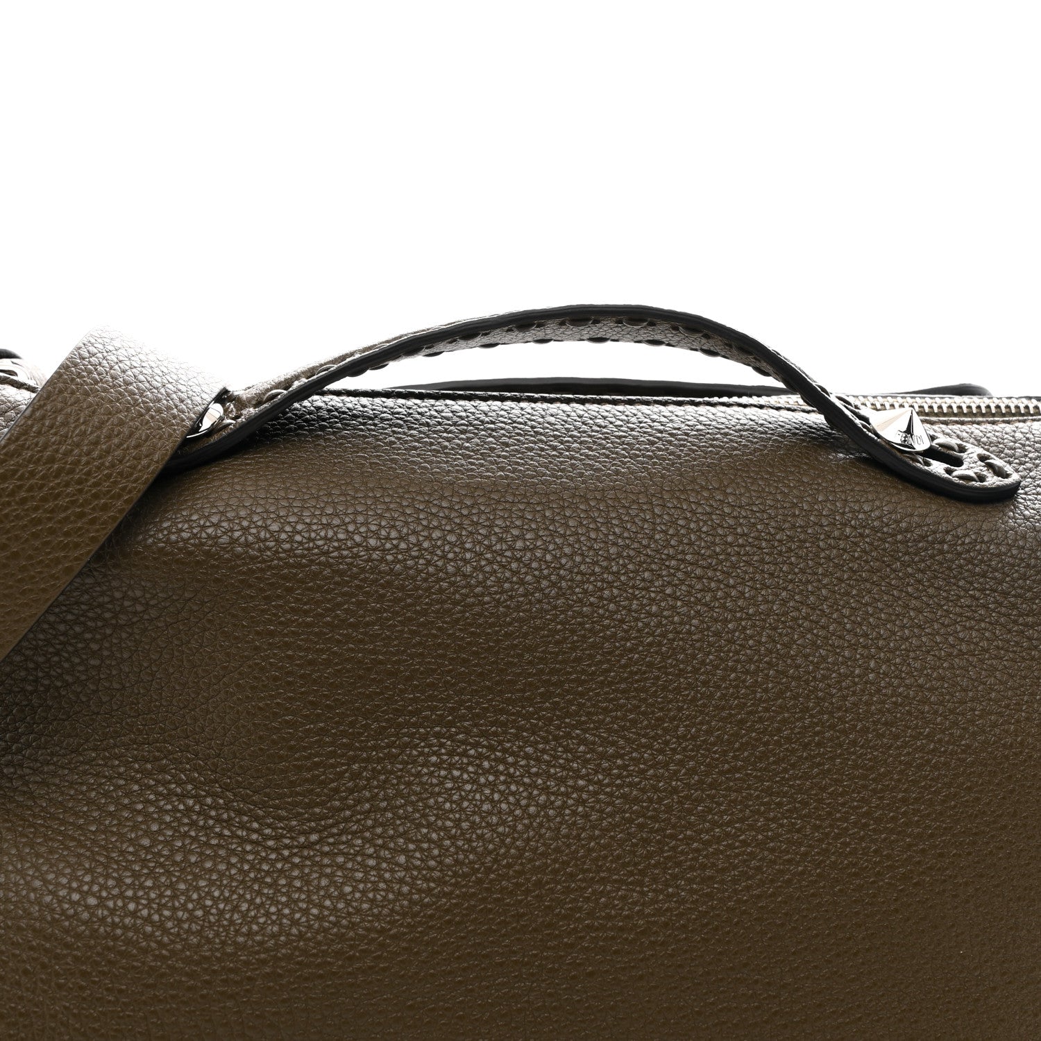 Fendi Cuoio Romano Selleria Large By The Way Boston Bag Wood 7 of 9