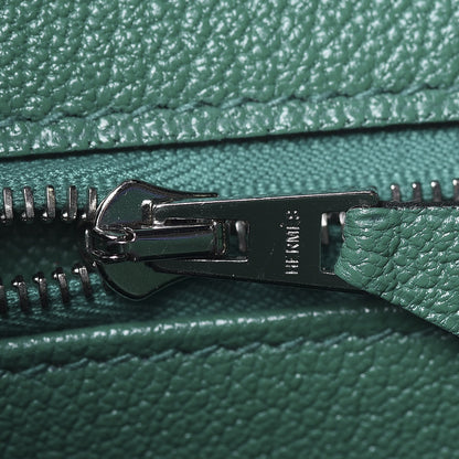 Hermes Togo Bi Color Horseshoe Birkin 35 Bleu Electrique Vert Vertigo 8 of 12