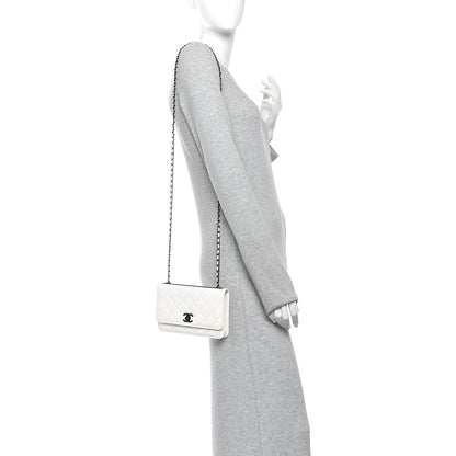 Chanel Lambskin Quilted Mini Trendy CC Wallet On Chain WOC White 2 of 11