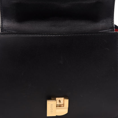 Gucci Calfskin Mini Sylvie Chain Shoulder Bag Black 9 of 14