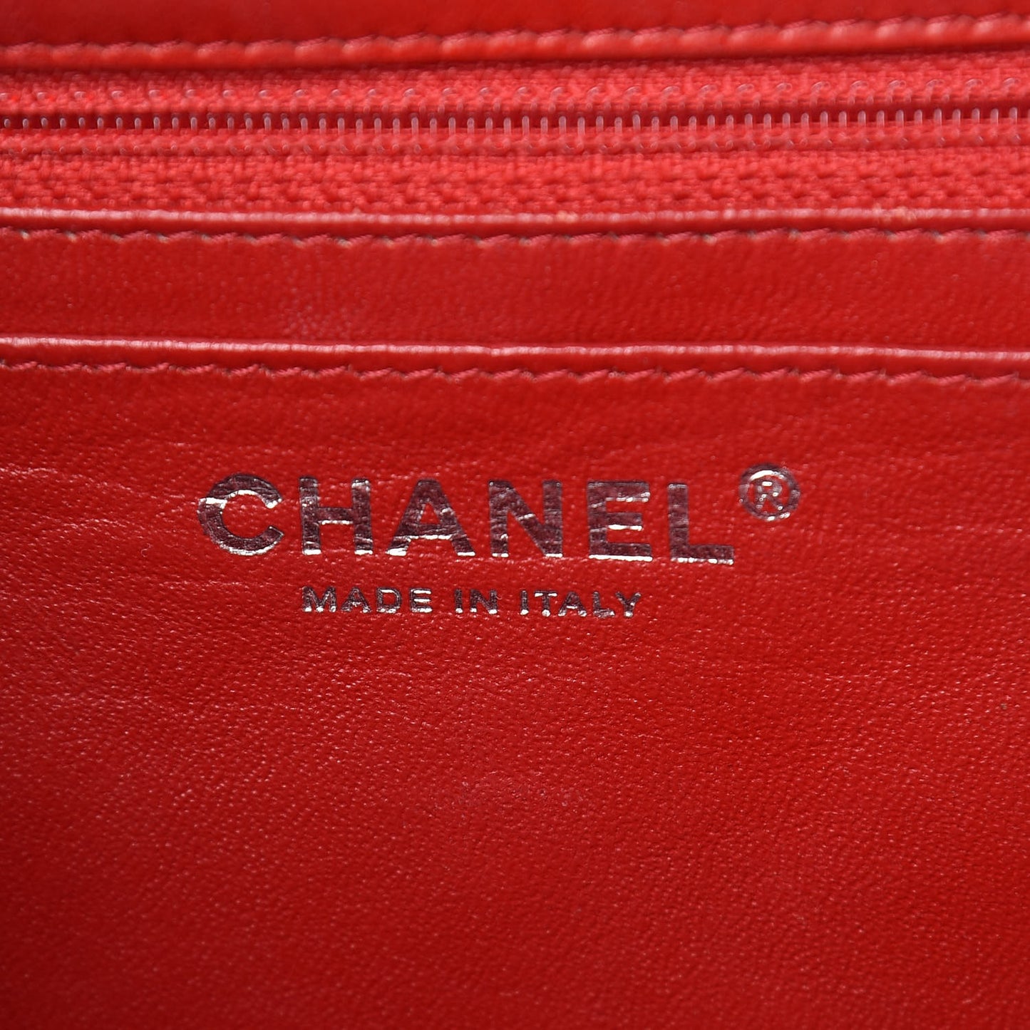 Patent Quilted Jumbo Single Flap Red