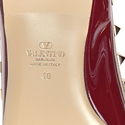 Valentino Garavani Patent Nappa Rockstud Cage Ballerina Flats 40 7 of 9