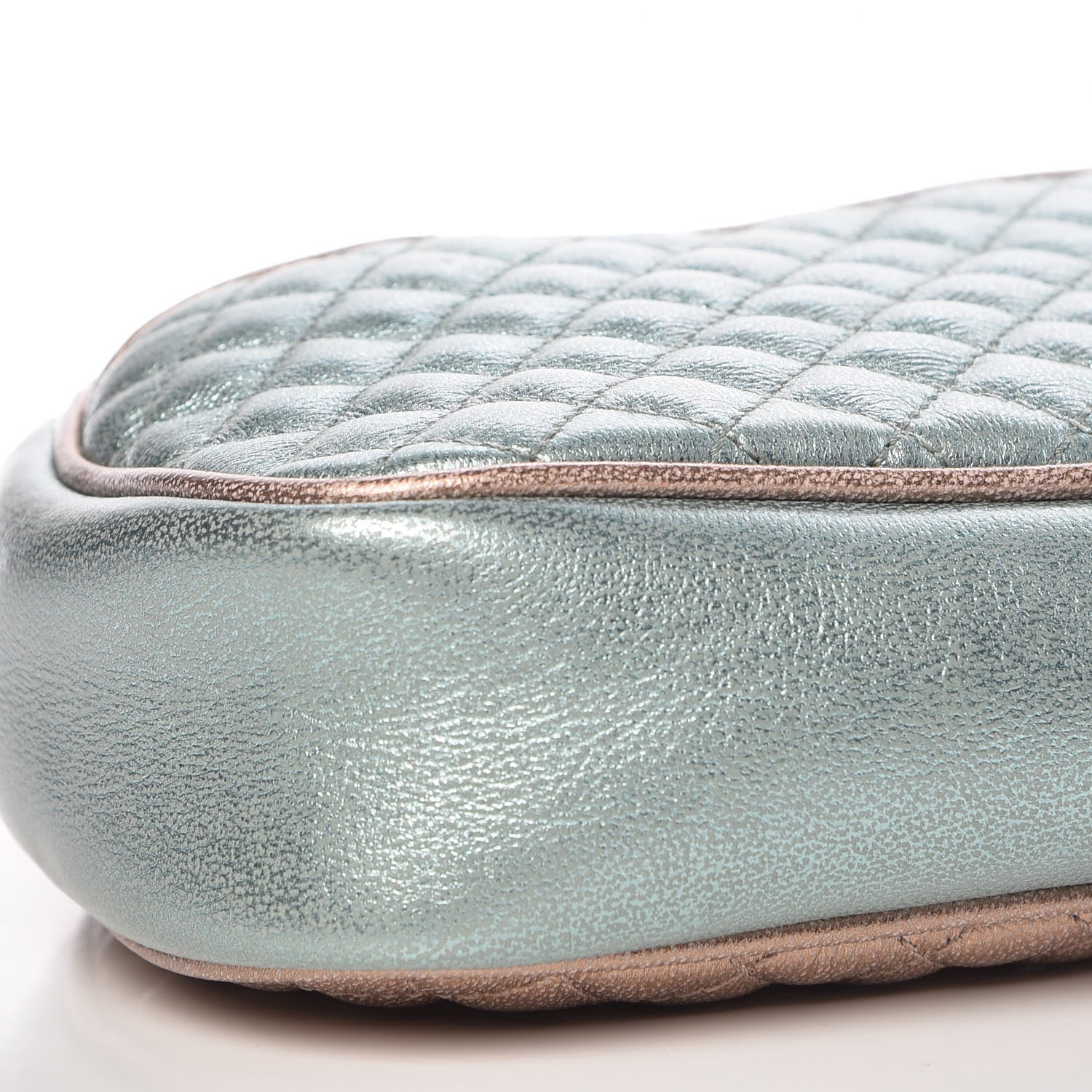 Gucci Laminated Nappa Trapuntata Mini Zumi Dome Shoulder Bag Rosa Lago Rame 5 of 9