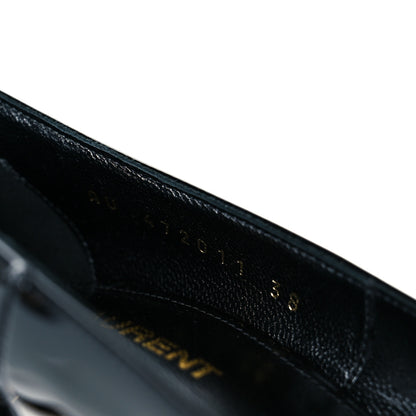 Saint Laurent Patent Opyum 110 Pumps 38 Black Gold 9 of 10