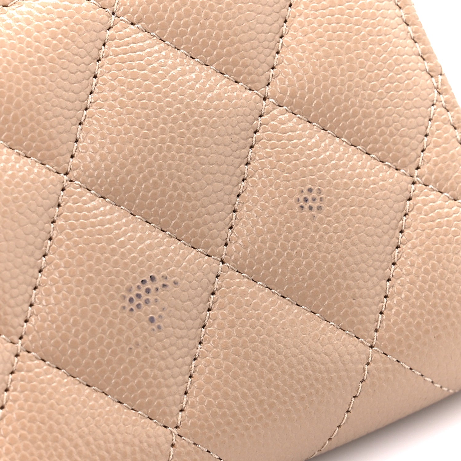 Chanel Caviar Quilted Compact Flap Wallet Beige 13 of 14