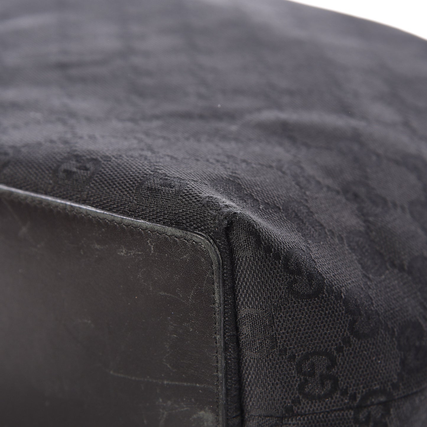 Monogram Bucket Tote Black