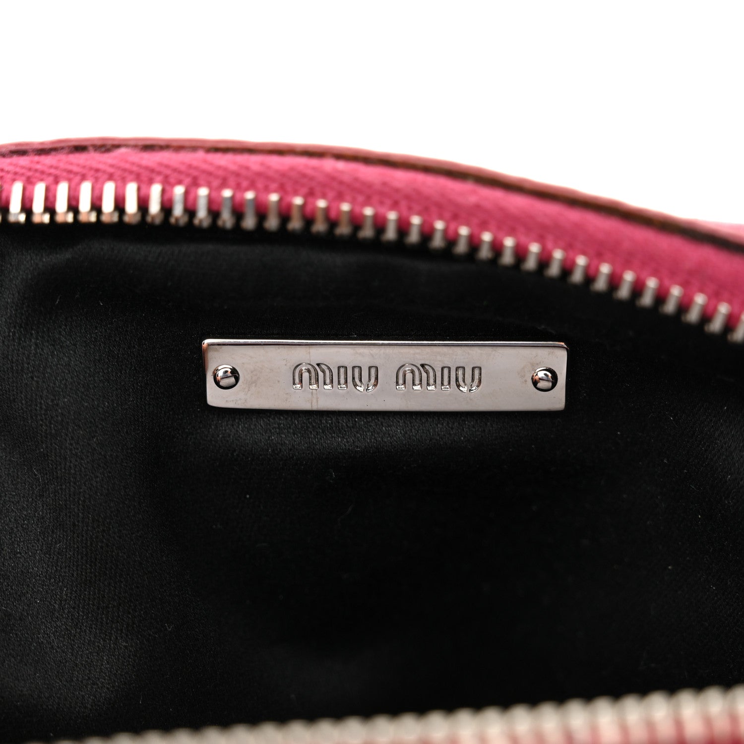 Miu Miu Vitello Lux Matelasse Double Zip Chain Mini Crossbody Bag Peonia 6 of 10