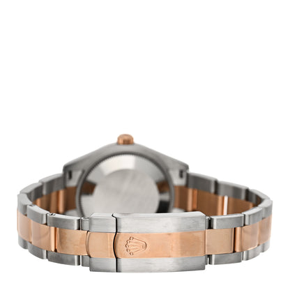 Rolex Stainless Steel 18K Everose Gold 31mm Oyster Perpetual Datejust Watch Sundust Roman 278271 3 of 5