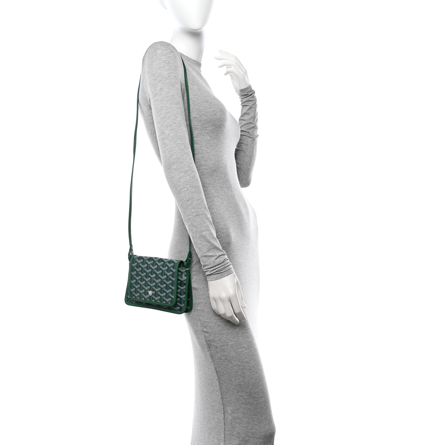 Goyard Goyardine Plumet Wallet Clutch Green 2 of 10