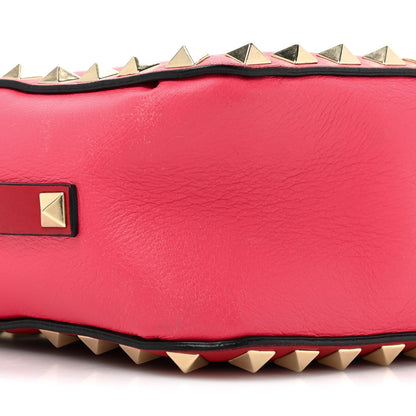 Valentino Garavani Vitello Colorblock Rockstud Camera Crossbody Bag Deep Rose Clover 7 of 12