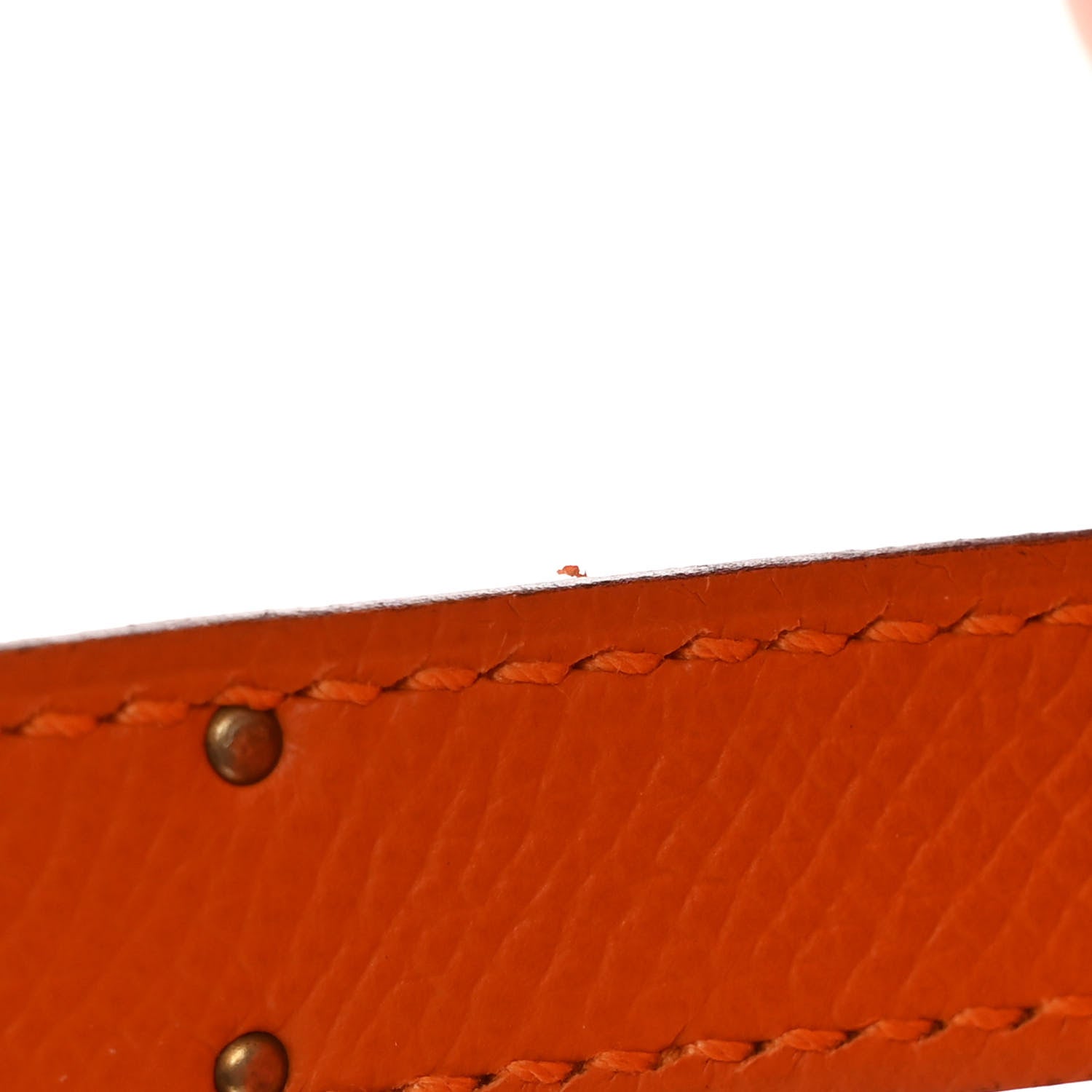 Hermes Epsom Chevre Mysore Kellygraphie Lettre R Kelly Sellier 28 Abricot Brique Feu 12 of 15