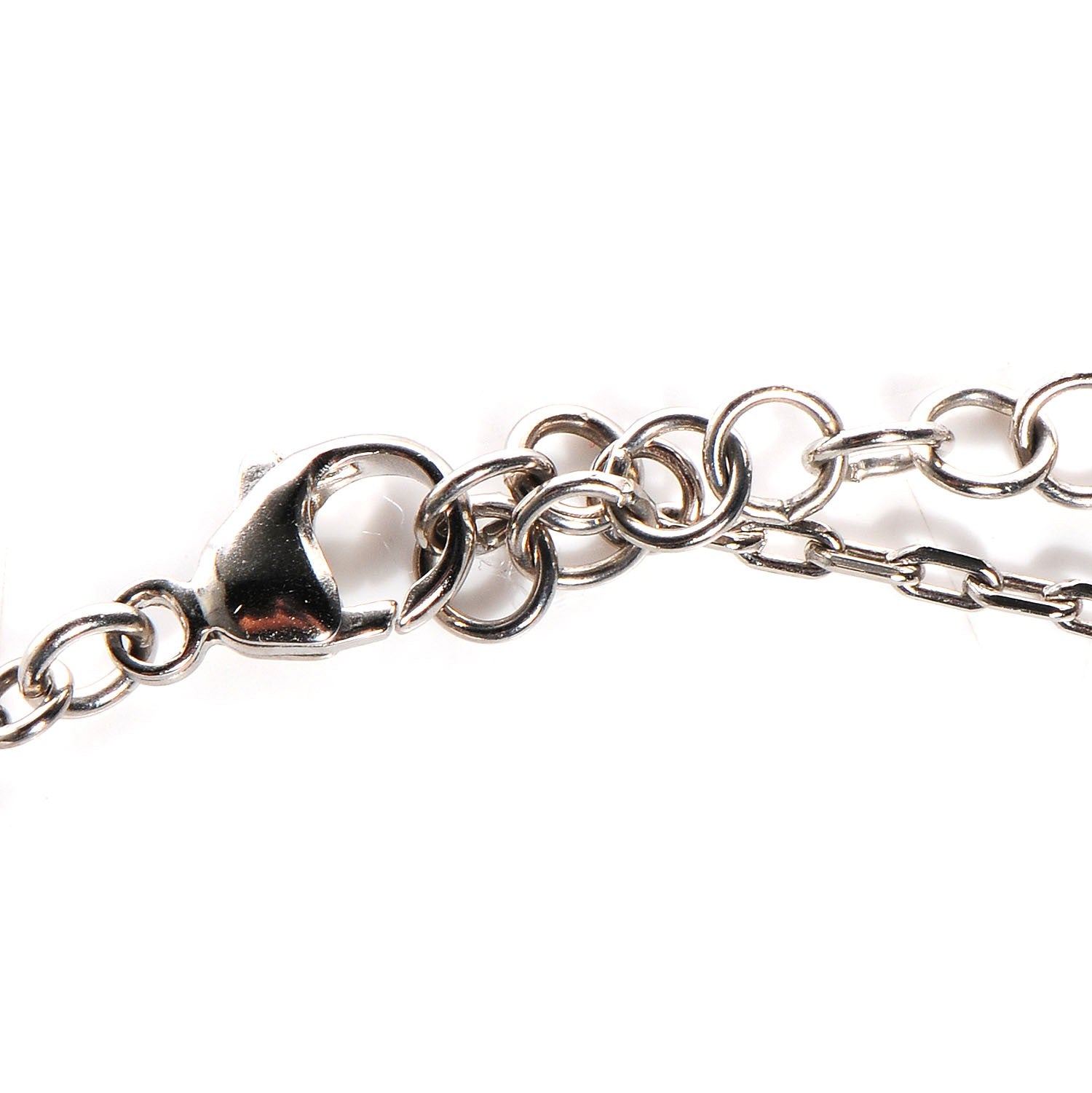 Chanel Crystal Pearl CC Long Necklace Silver 6 of 7