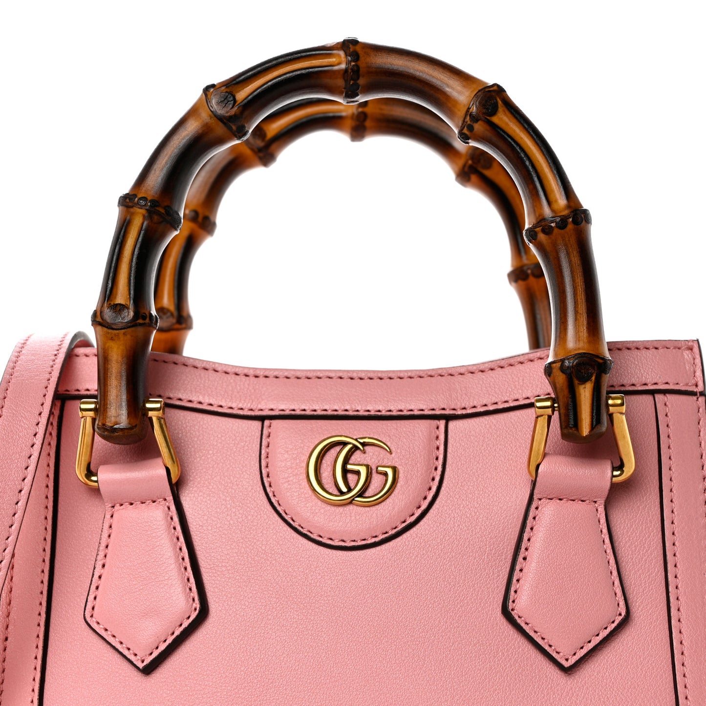 Wonka Grain Calfskin Mini Diana Tote Bag Wild Rose Fuxia Fluo