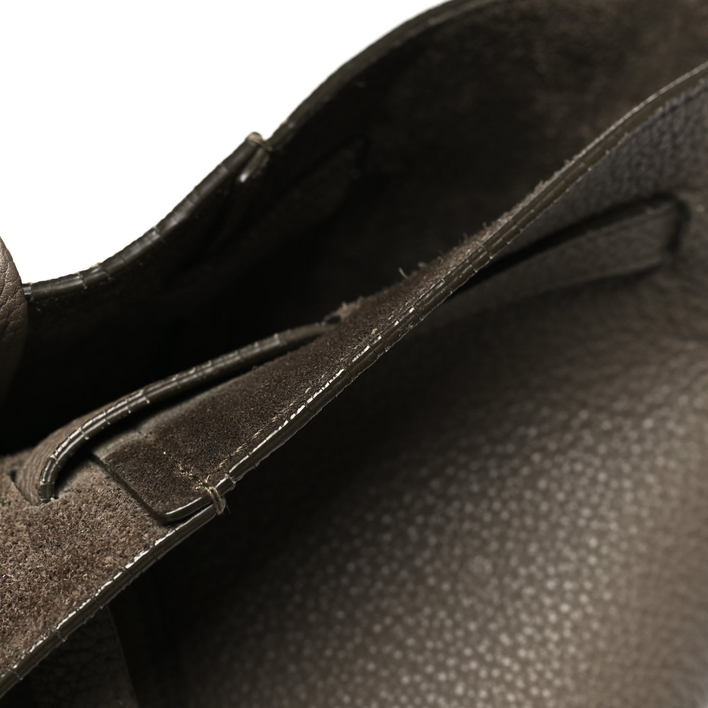 Soft Grained Calfskin Small Belt Cabas Phantom Taupe