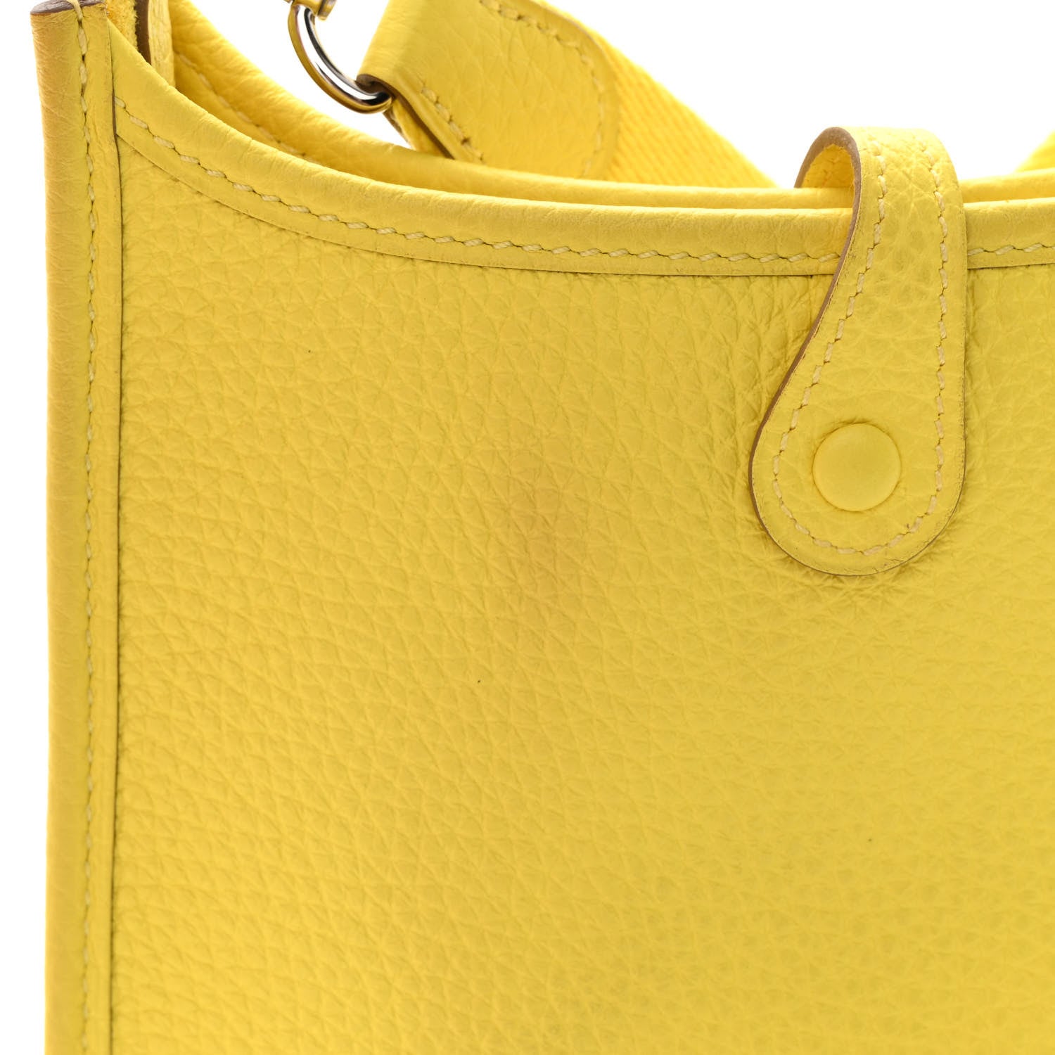 Hermes Taurillon Clemence Evelyne TPM Lime 11 of 14