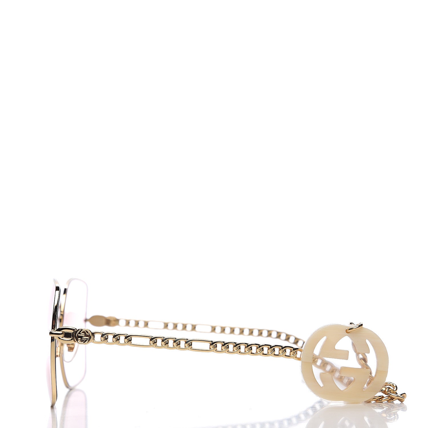 Gucci Oversized Sunglasses GG0724S Gold 3 of 7