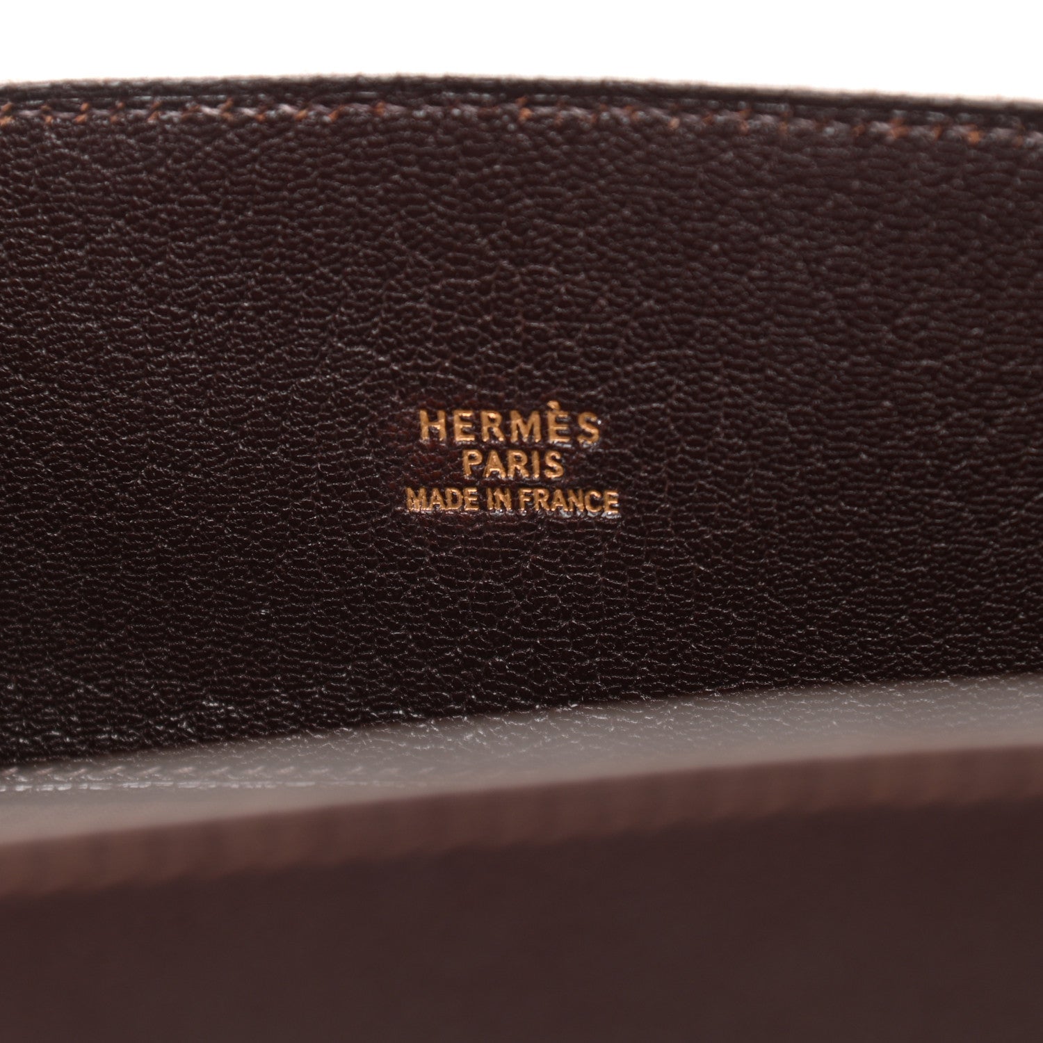 Hermes Chevre de Coromandel White Bus 40 Cocoan 6 of 11