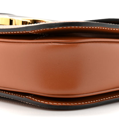 Celine Triomphe Canvas Calfskin Medium Triomphe Bag Tan 10 of 11
