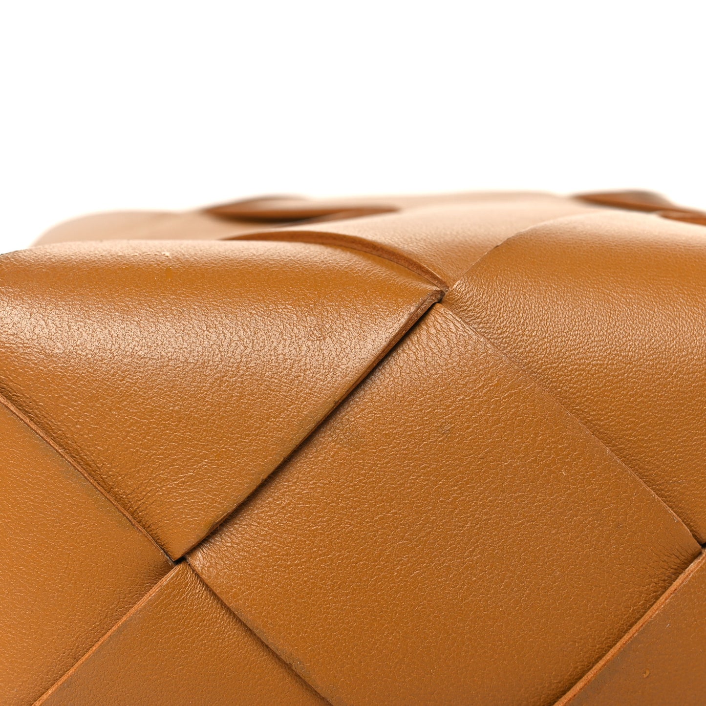 Lambskin Maxi Intrecciato Mini Cassette Camera Bag Acorn
