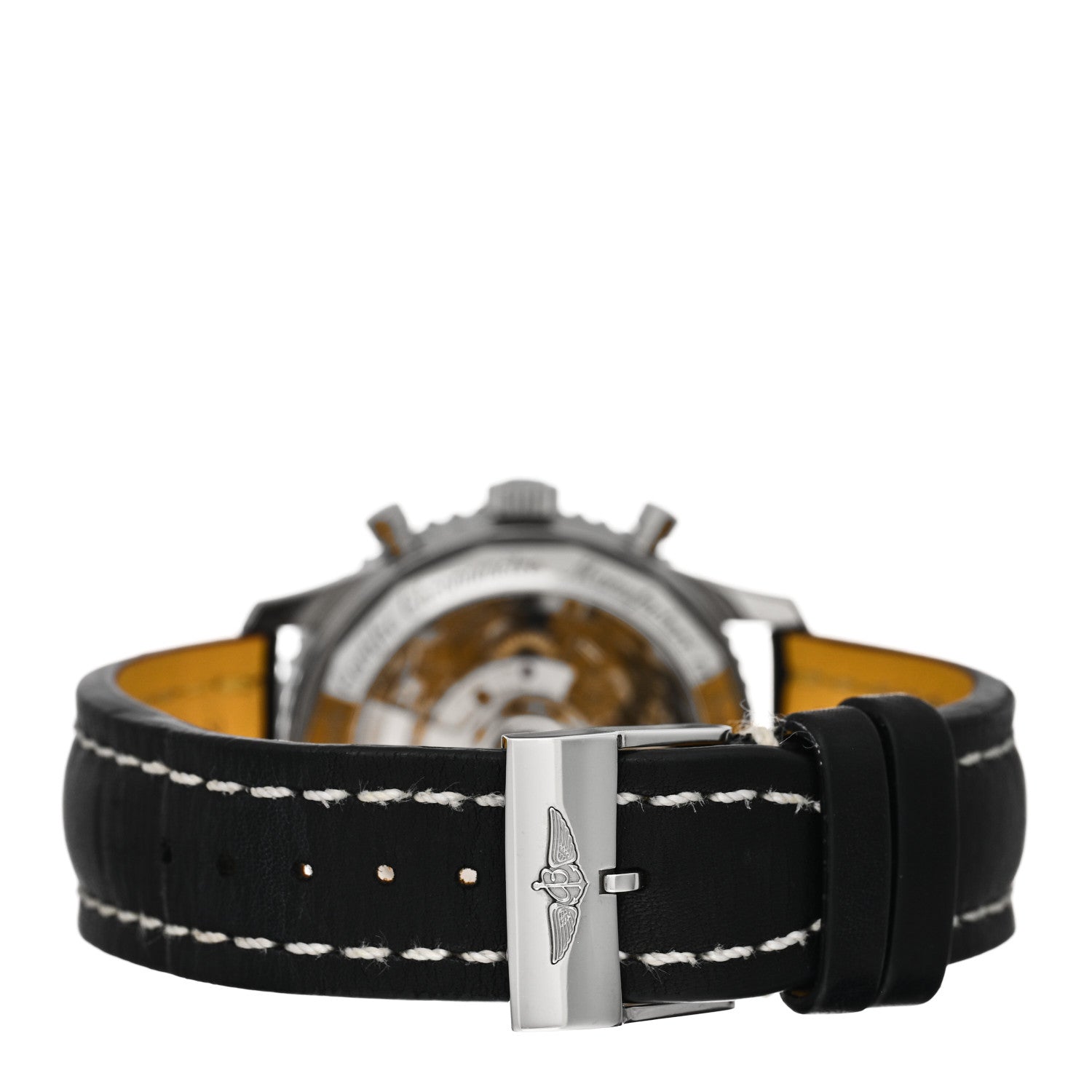 Breitling Stainless Steel Alligator 42mm Navitimer Chronograph Automatic Watch Black AB0121 3 of 4